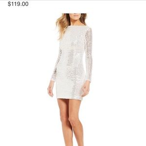 White Sequin Dress